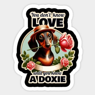 Dachshund Valentine's day Sticker